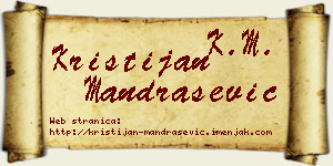 Kristijan Mandrašević vizit kartica